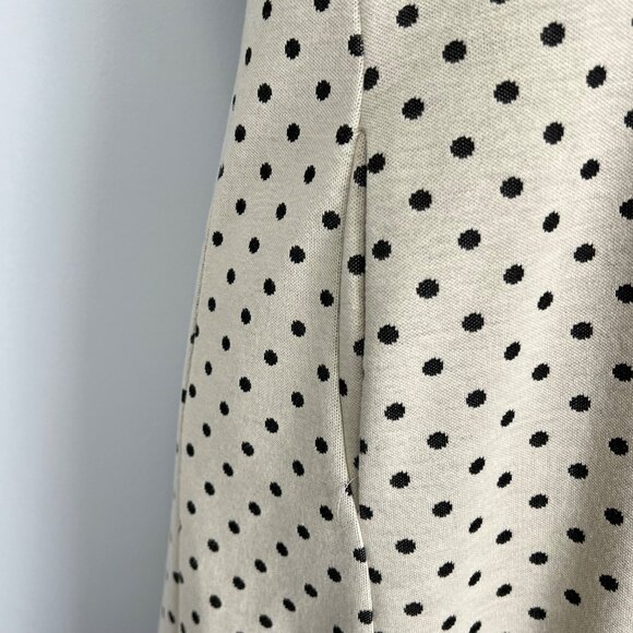 Tyler Boe Womens Kennedy Dot Sleeveless Shift Dress Cream Black Pockets size XS - Picture 5 of 11